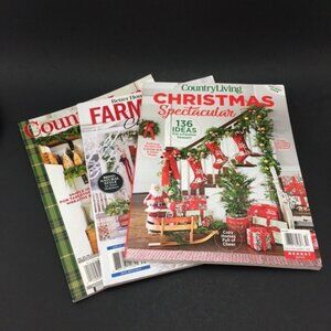 3 Country Christmas 2023 Magazines Home Farmhouse Special Editions Cottagecore